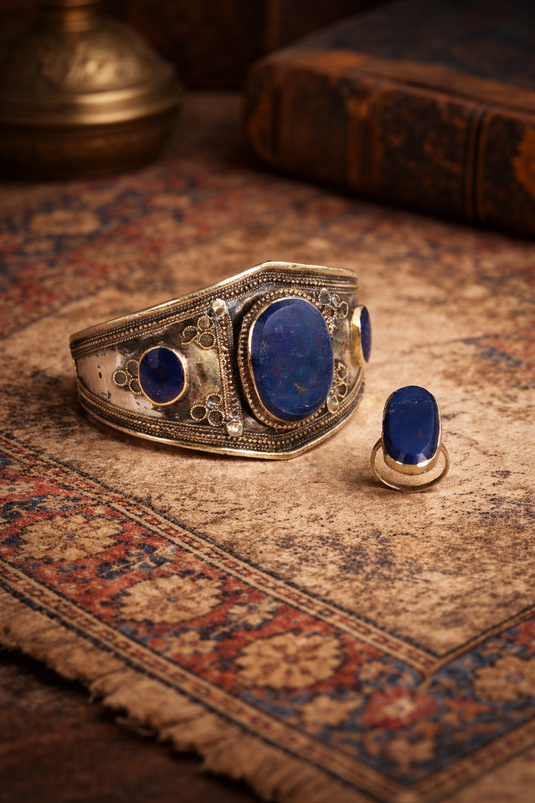 Lapis Lazuli Bracelet, Ring