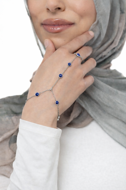 Lapis Hand Chain