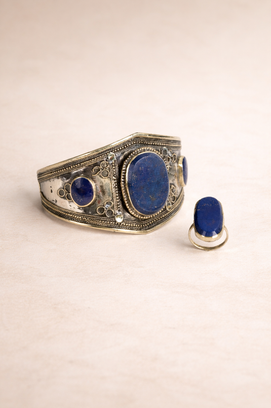 Lapis Lazuli Bracelet, Ring