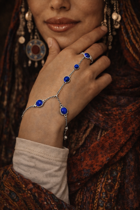Lapis Hand Chain
