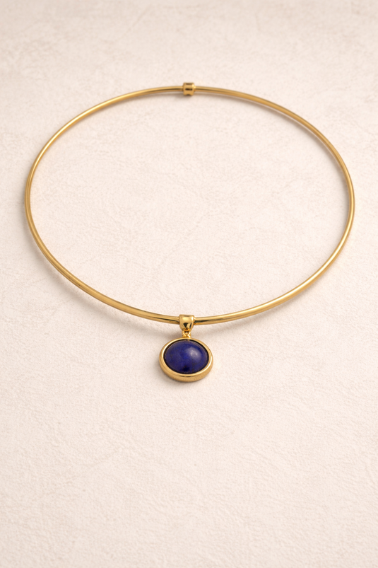 Serena Lapis Necklace with Earring